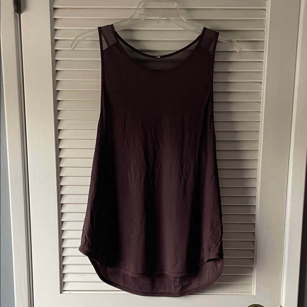 lululemon athletica Sleeveless Mesh-Yoke Tank - Plum